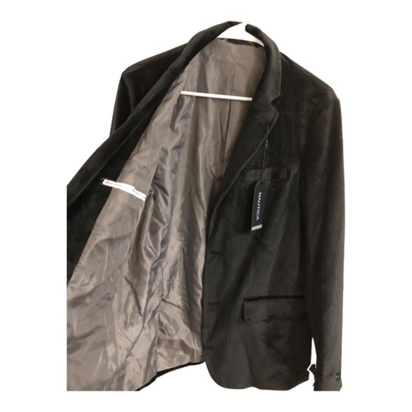 Nautica Black Velvet single breasted Men’s blazer jacket size small new - Picture 9 of 14